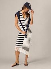 Adrianna Papell White Sweater Knit Dress - Image 3 of 6