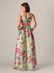 Adrianna Papell Petite High Low Twill Dress - Bild 2 von 6