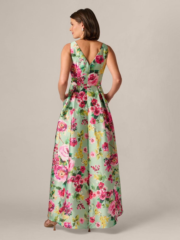 Adrianna Papell Petite High Low Twill Dress - Bild 2 von 6