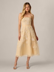 Adrianna Papell Embroidered Organza Dress - صورة 1 من 6