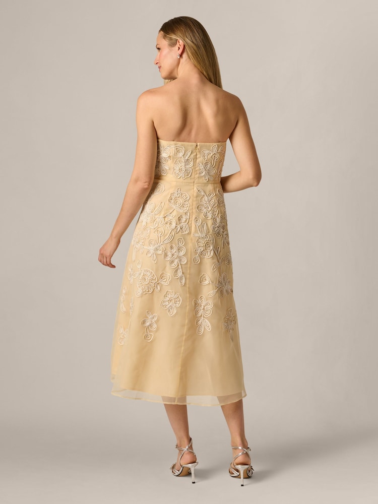 Adrianna Papell Embroidered Organza Dress - صورة 2 من 6