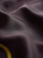 Ashmolean Museum Wine Floral Print Satin Midi Skirt - Image 6 of 6