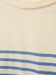 Celtic & Co. Blue Modal Blend Striped Half Sleeve T-Shirt - Image 7 of 7