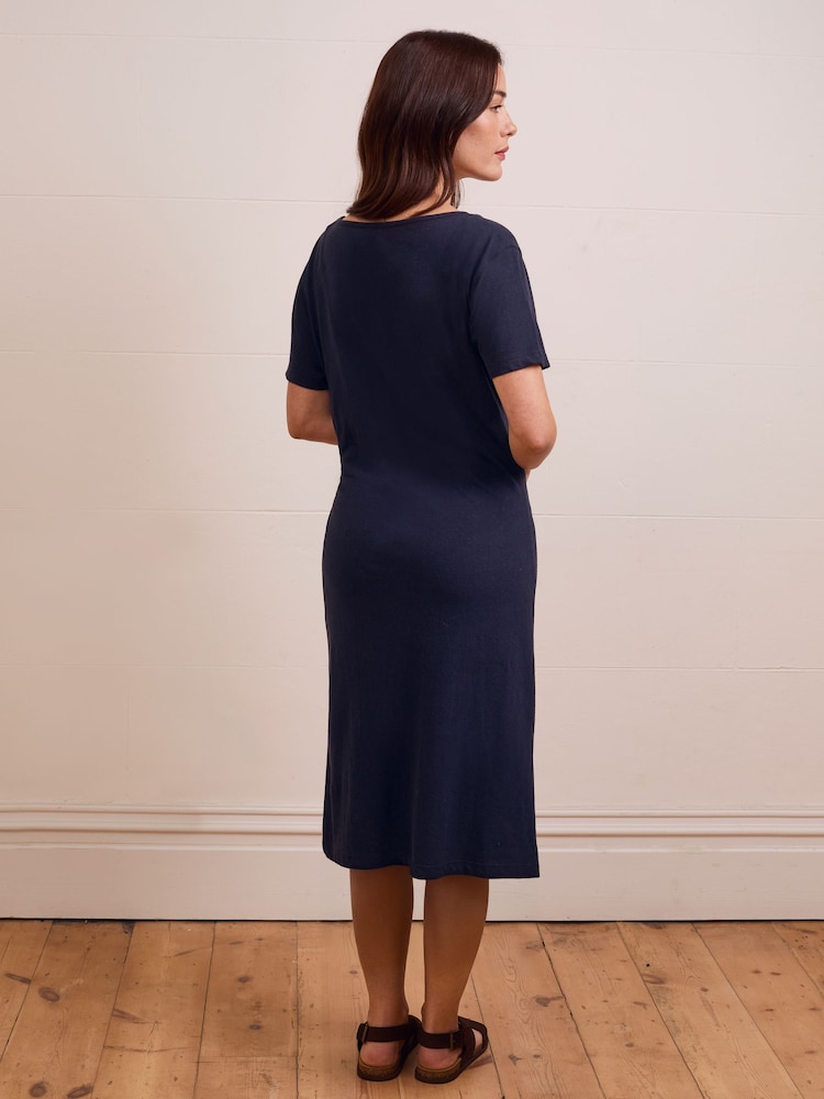 Celtic & Co. Linen Blend Knot Detail Dress - 7的图像2｝