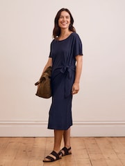 Celtic & Co. Linen Blend Knot Detail Dress - 7的图像3｝