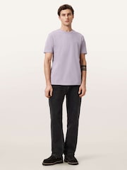 AllSaints Purple Brace Short Sleeve Crew Neck T-Shirt - Image 2 of 6
