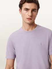 AllSaints Purple Brace Short Sleeve Crew Neck T-Shirt - Image 3 of 6