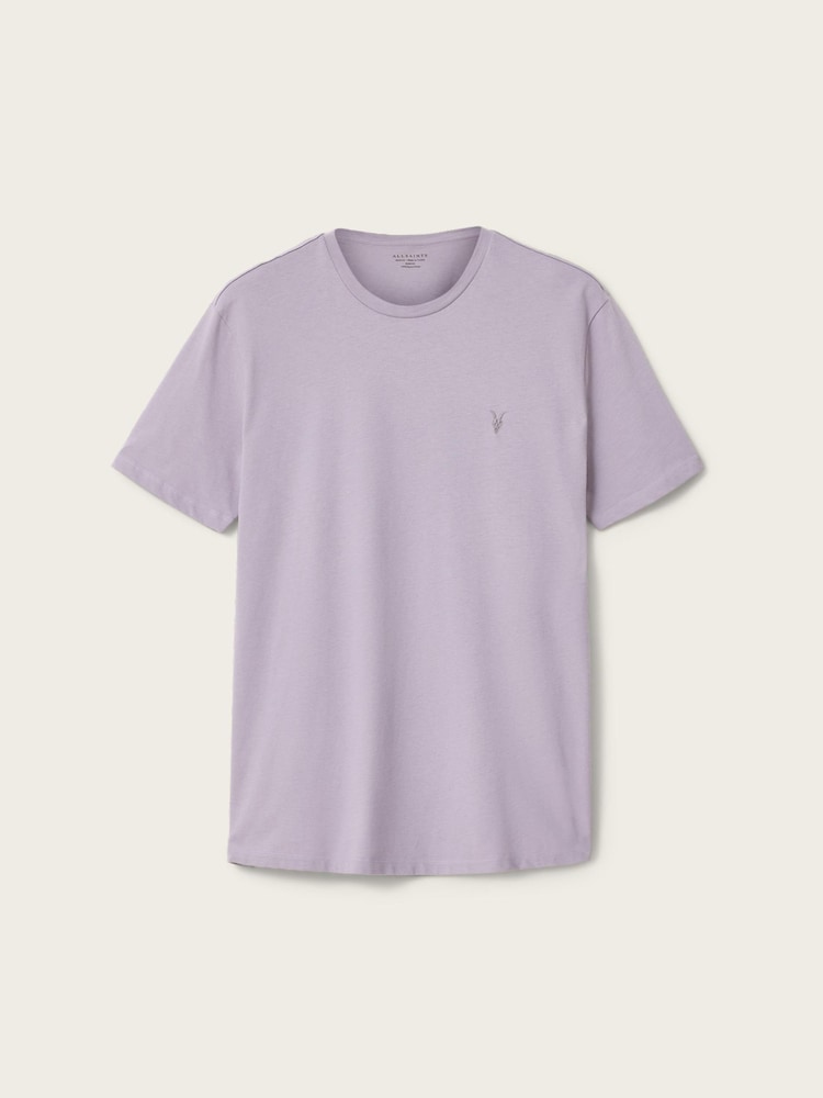 AllSaints Purple Brace Short Sleeve Crew Neck T-Shirt - Image 6 of 6 AllSaints Purple Brace Short Sleeve Crew Neck T-Shirt - Image 6 of 6