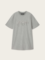 AllSaints Grey Chains T-Shirt Dress - Image 6 of 6