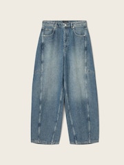 AllSaints Blue Carter Long Stripe Jeans - Image 7 of 7
