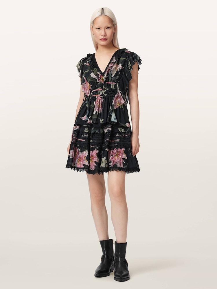 AllSaints Black Canto Top - Image 2 of 6