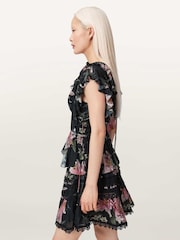 AllSaints Black Canto Top - Image 4 of 6