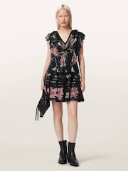 AllSaints Black Canto Top - Image 5 of 6