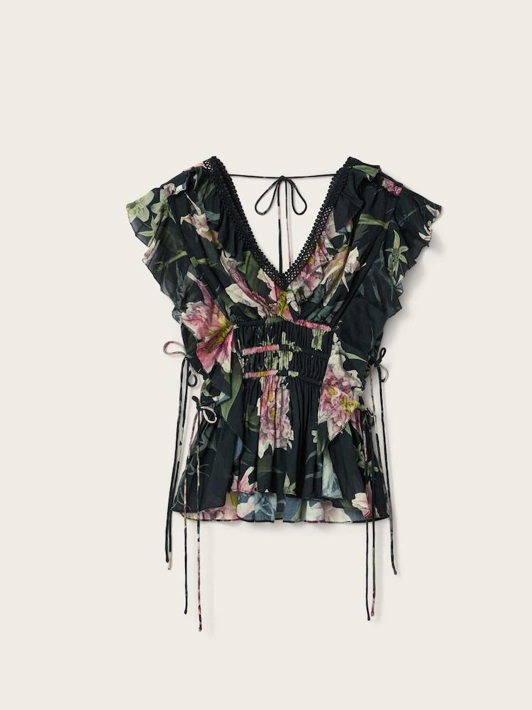 AllSaints Black Canto Top - Image 6 of 6