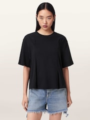 AllSaints Black Sofia Lisa T-Shirt - Image 1 of 7