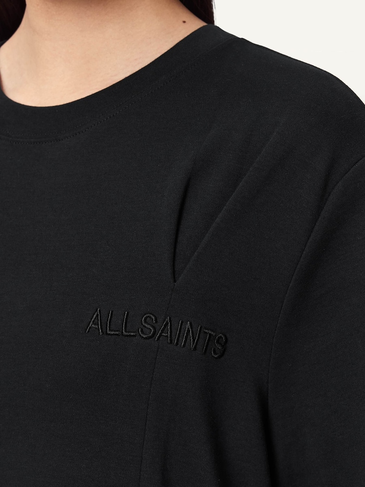 AllSaints Black Sofia Lisa T-Shirt - Image 2 of 7