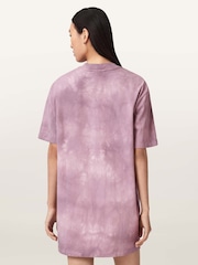AllSaints Pink Avalon T-Shirt Dress - Image 4 of 6