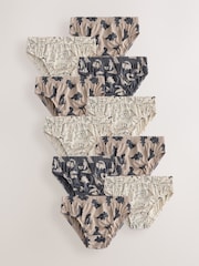 Neutral Dinosaur Briefs 10 Pack (1.5-10yrs) - Image 1 of 14