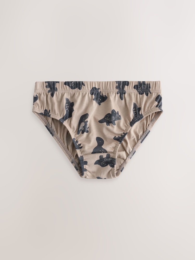 Neutral Dinosaur Briefs 10 Pack (1.5-10yrs) - Image 2 of 14 Neutral Dinosaur Briefs 10 Pack (1.5-10yrs) - Image 2 of 14