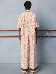 Cath Kidston Pink Ballerina Button Through Pyjamas Set - Image 5 of 11