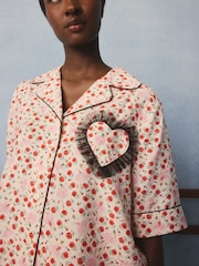 Cath Kidston Pink Ballerina Button Through Pyjamas Set - Image 6 of 11