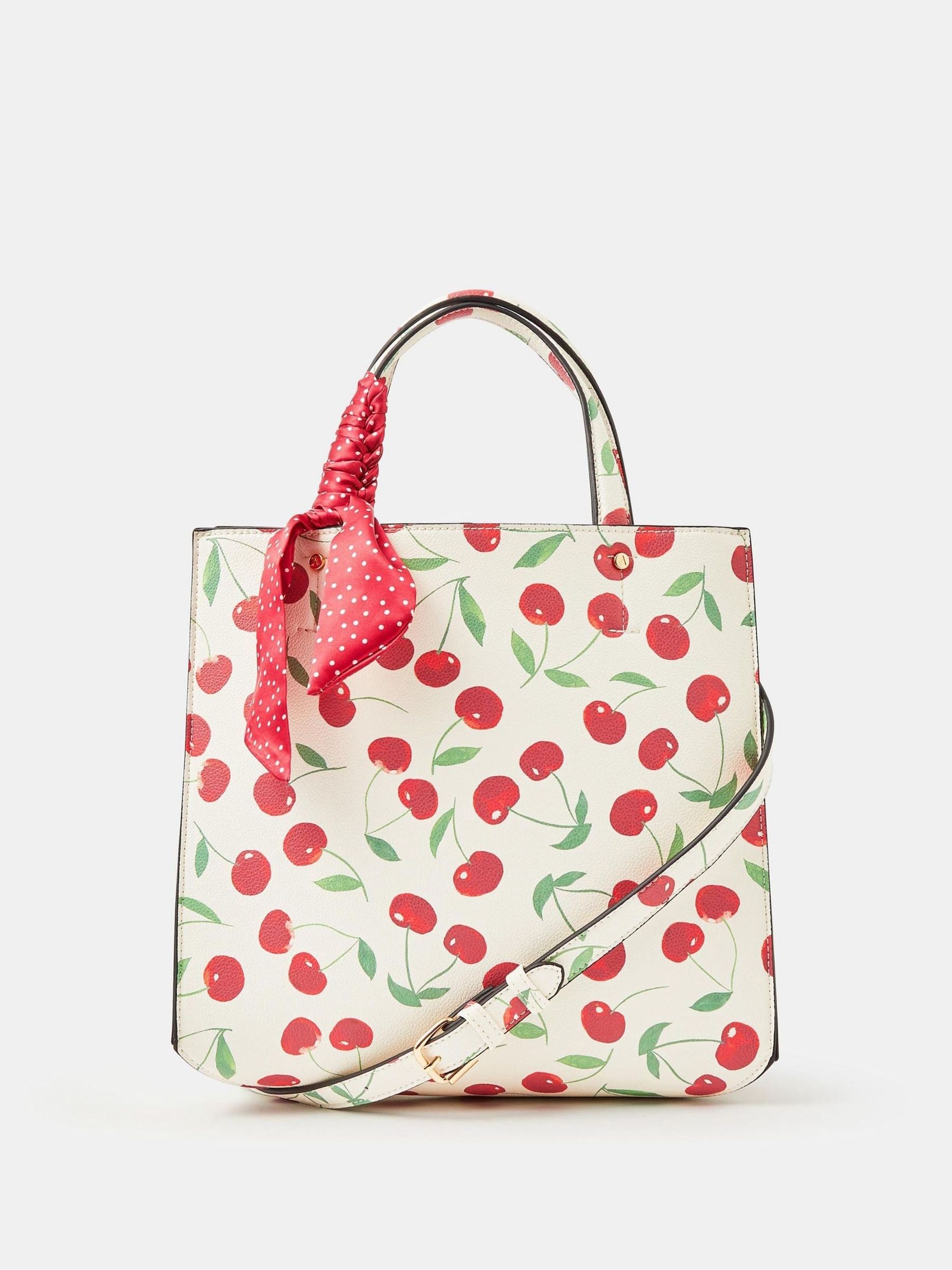 Buy Accessorize Cream Cherry Print Handbag from the Next UK online