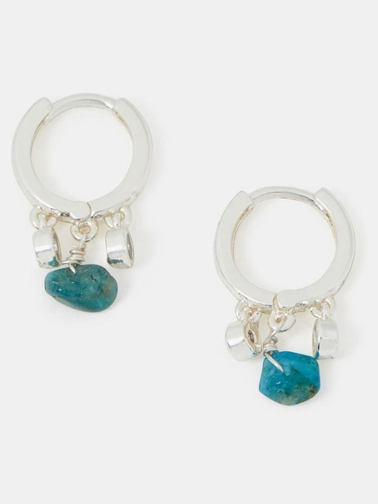 Cercei rotunzi cu pietre placate cu aur Accessorize - Imaginea 1 din 2