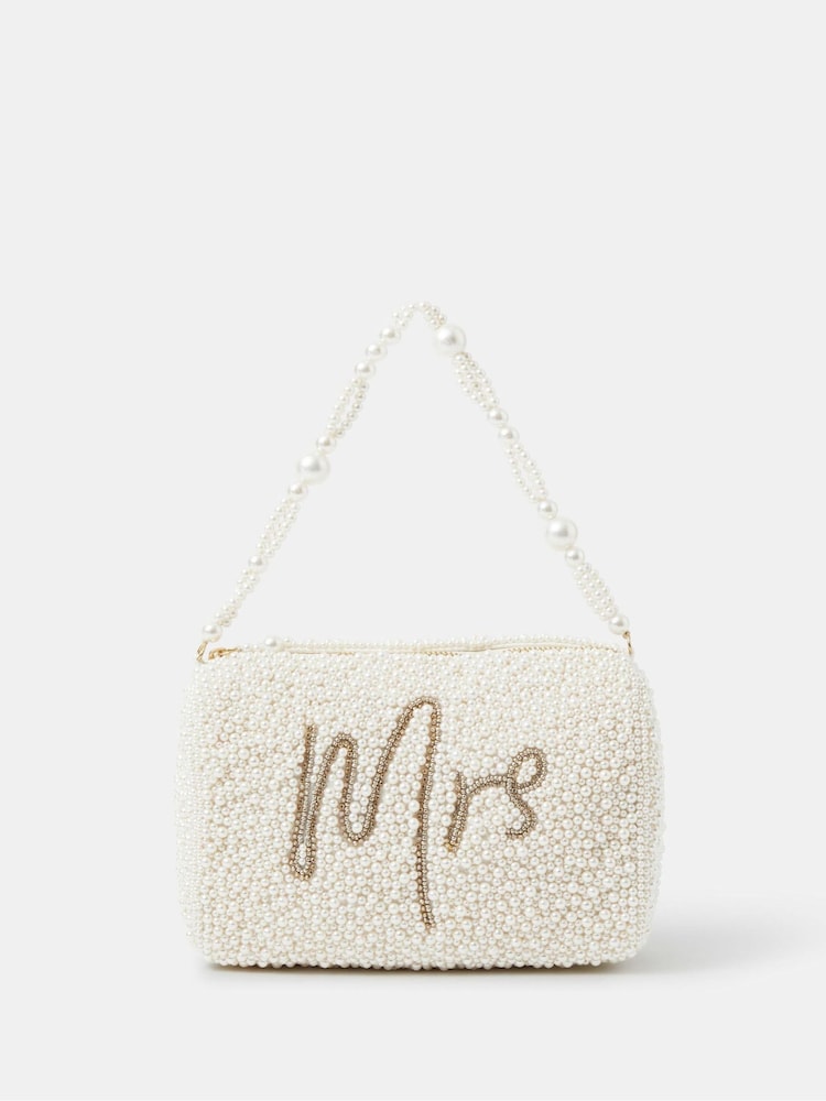 Accessorize Mrs Beaded Pearl Handheld Bag - Bild 2 von 3