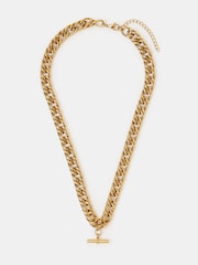 Accessorize Stainless Steel Chunky T-Bar Necklace - Imaginea 1 din 1