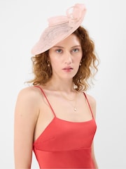 Accessorize Pink Bow Pearl Fascinator - Image 3 of 3