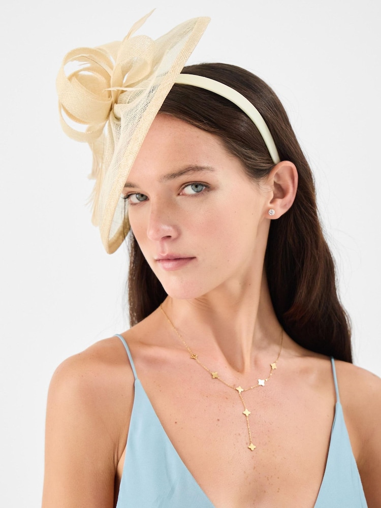 Accessorize Bow Feather Disc Fascinator - Bilde 3 av 3