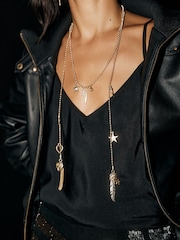 Rockett St George Gold Tone Wraparound Charm Necklace - Image 2 of 7