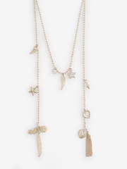 Rockett St George Gold Tone Wraparound Charm Necklace - Image 4 of 7