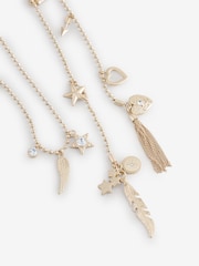 Rockett St George Gold Tone Wraparound Charm Necklace - Image 5 of 7