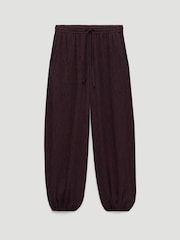 Hush Brown Adira Crinkle Bubble Hem Trousers - Image 5 of 5
