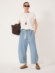 Hush White Aisling Cotton Slub T-Shirt - Image 5 of 6