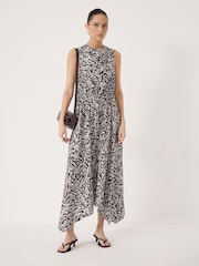 Hush Brown Estie Cowl Neck Hanky Hem Dress - Image 1 of 5