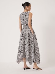 Hush Brown Estie Cowl Neck Hanky Hem Dress - Image 3 of 5