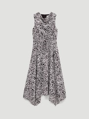 Hush Brown Estie Cowl Neck Hanky Hem Dress - Image 5 of 5