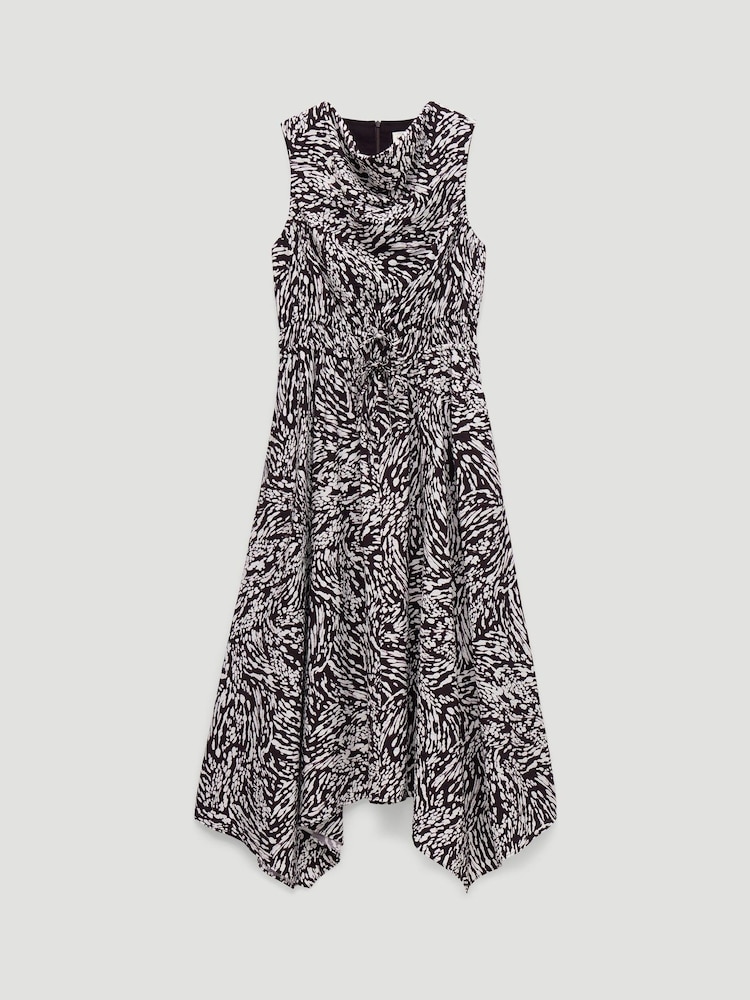 Hush Brown Estie Cowl Neck Hanky Hem Dress - Image 5 of 5