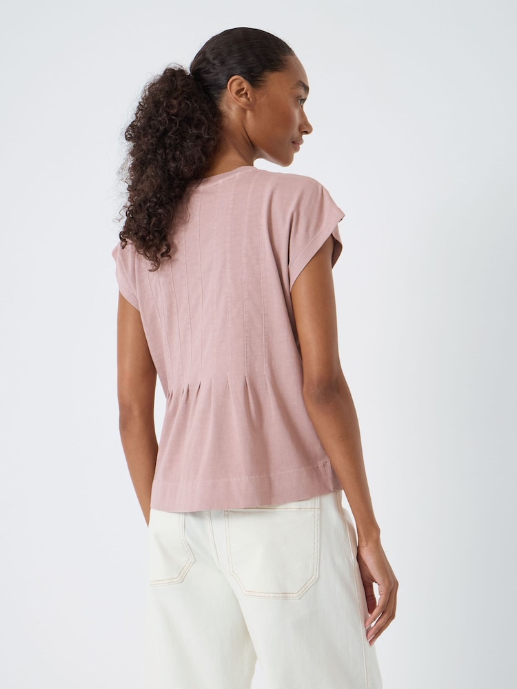 Ροζ - Κοντομάνικο μπλουζάκι Hush Ellery με πτυχώσεις και απελευθέρωση - Εικόνα 2 από 5