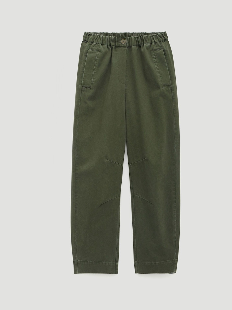 Hush Green Jack Barrel Leg Pull On Trousers - Image 5 of 5
