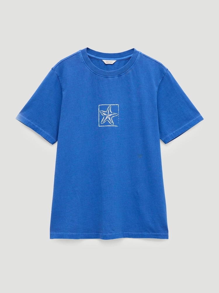 Hush Blue Sealife Graphic T-Shirt - Image 5 of 5