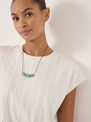 Hush White Ellery Pleat Release T-Shirt - Image 4 of 5