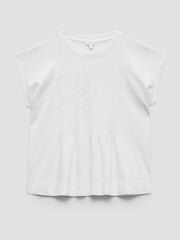 Hush White Ellery Pleat Release T-Shirt - Image 5 of 5