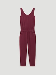 Hush Red Cropped Jersey Jumpsuit - Image 5 of 5