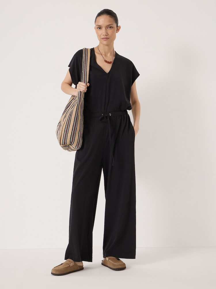 Hush Black Gracie Jersey Jumpsuit - Image 1 of 5 Hush Black Gracie Jersey Jumpsuit - Image 1 of 5