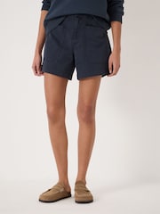 Hush Blue Cordi Cotton Shorts - Image 2 of 5