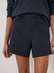 Hush Blue Cordi Cotton Shorts - Image 4 of 5