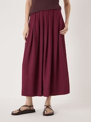 Hush שמלת מידי מתערובת פשתן בעיטור קפלים, דגם Ivy - תמונה 2 מתוך 5